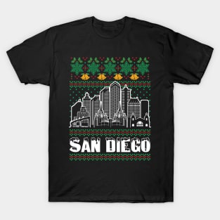 San Diego California Ugly Christmas T-Shirt